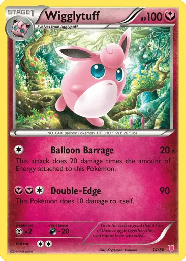 Wigglytuff 14/30 XY Trainer Kit Wigglytuff