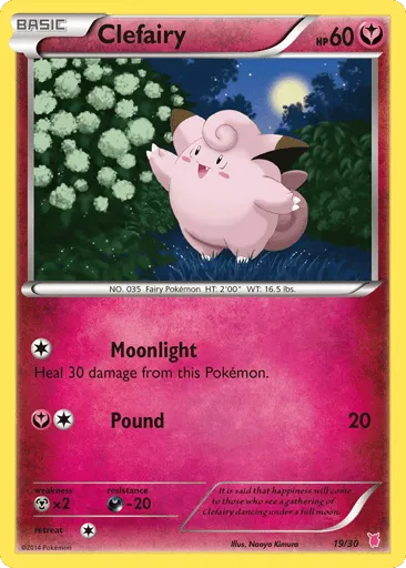 Clefairy 19/30 XY Trainer Kit Wigglytuff