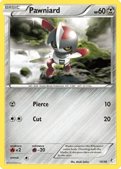 Pawniard 13/30 XY Trainer Kit Bisharp