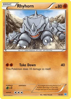 Rhyhorn 15/30 XY Trainer Kit Latios