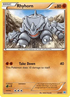 Rhyhorn 23/30 XY Trainer Kit Latios