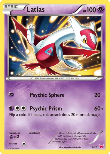 Latias 14/30 XY Trainer Kit Latias