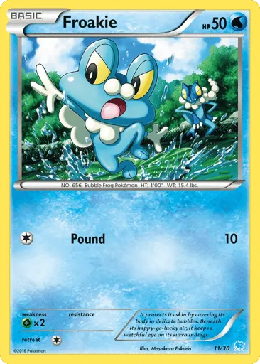 Froakie 11/30 XY Trainer Kit Suicune