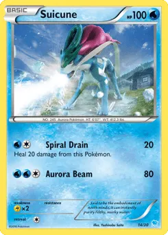 Suicune 14/30 XY Trainer Kit Suicune