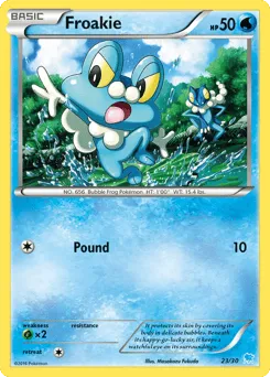 Froakie 23/30 XY Trainer Kit Suicune