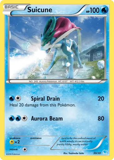 Suicune 30/30 XY Trainer Kit Suicune