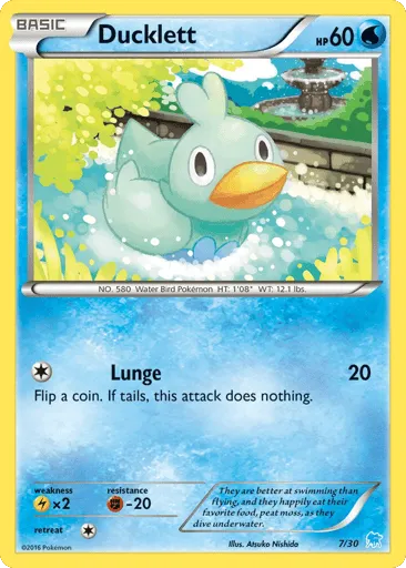 Ducklett 7/30 XY Trainer Kit Suicune