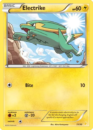 Electrike 11/30 XY Trainer Kit Pikachu Libre