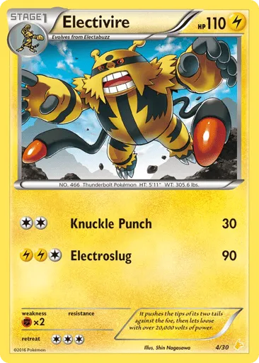 Electivire 4/30 XY Trainer Kit Pikachu Libre