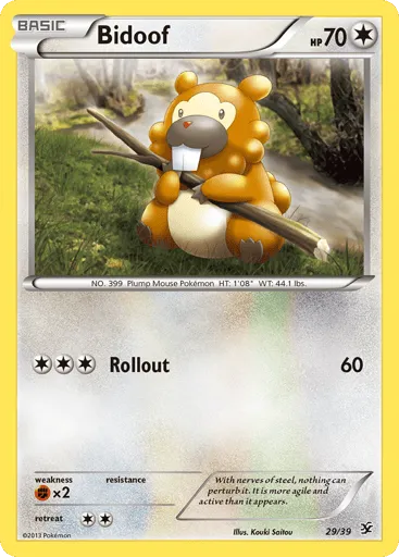 Bidoof 29/39 Kalos Starter Set