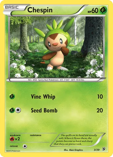Chespin 3/39 Kalos Starter Set