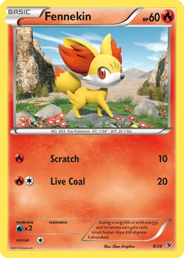 Fennekin 8/39 Kalos Starter Set