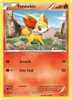 Fennekin 8/39 Kalos Starter Set