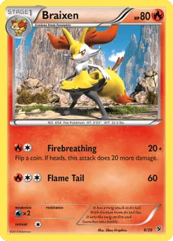 Braixen 9/39 Kalos Starter Set