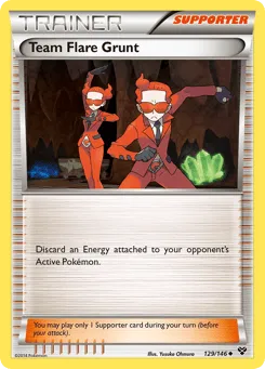 Team Flare Grunt 129/146 XY