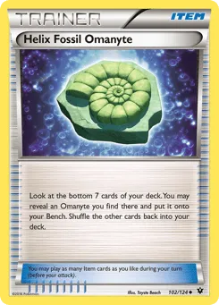 Helix Fossil Omanyte 102/124 Fates Collide