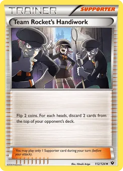 Team Rocket's Handiwork 112/124 Fates Collide