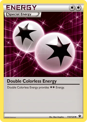 Double Colorless Energy 114/124 Fates Collide