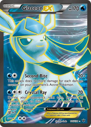 Glaceon-EX 116/124 Fates Collide