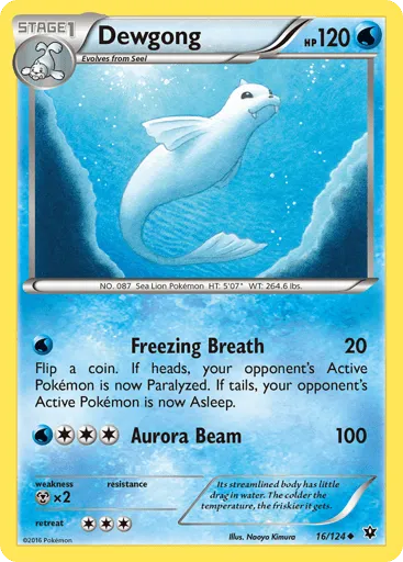 Dewgong 16/124 Fates Collide