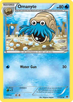Omanyte 17/124 Fates Collide