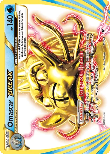 Omastar BREAK 19/124 Fates Collide