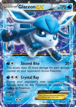 Glaceon-EX 20/124 Fates Collide