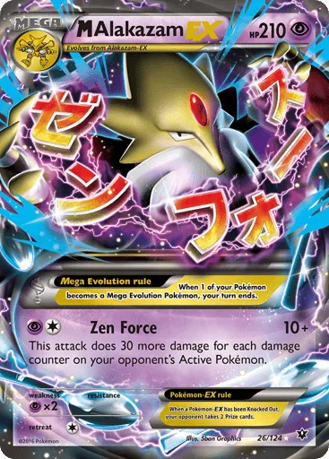 M Alakazam-EX 26/124 Fates Collide