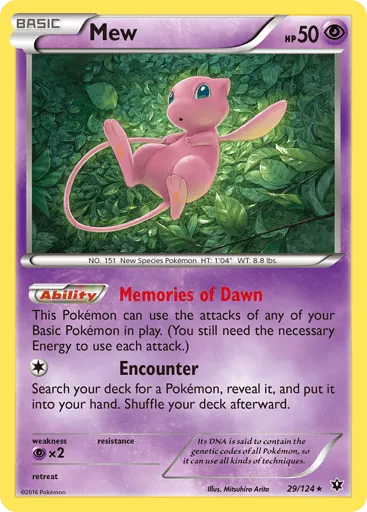Mew 29/124 Fates Collide
