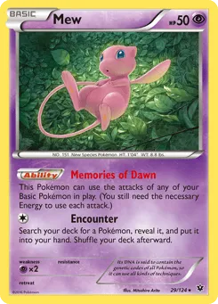 Mew 29/124 Fates Collide