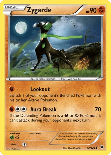Zygarde 52/124 Fates Collide
