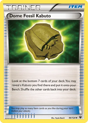 Dome Fossil Kabuto 96/124 Fates Collide