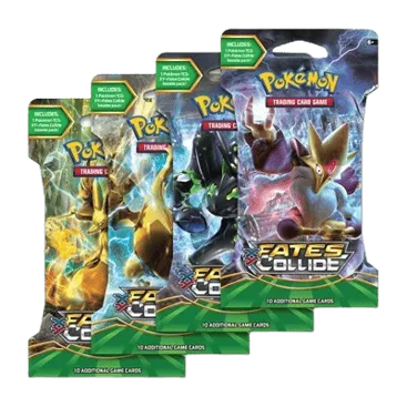 Fates Collide Sleeved Booster Pack Art Bundle (Set of 4)