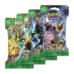 Fates Collide Sleeved Booster Pack Art Bundle (Set of 4)