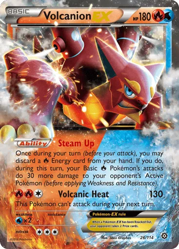 Volcanion-EX 26/114 Steam Siege