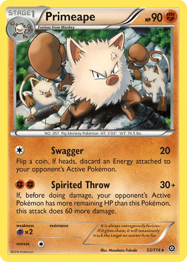 Primeape 53/114 Steam Siege