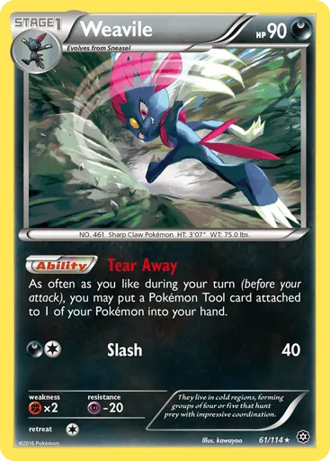 Weavile 61/114 Steam Siege
