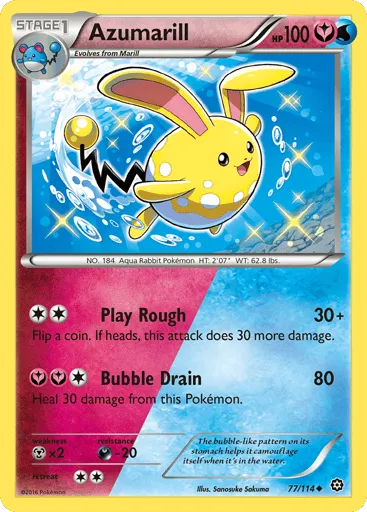 Azumarill 77/114 Steam Siege