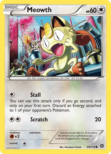 Meowth 88/114 Steam Siege