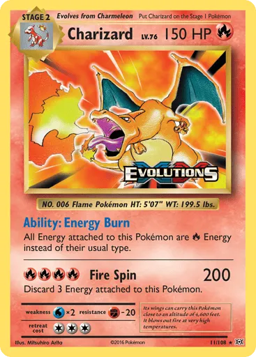 Charizard 11/108 Evolutions