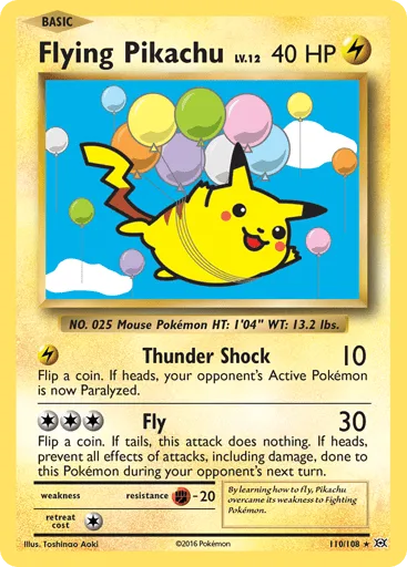 Flying Pikachu 110/108 Evolutions