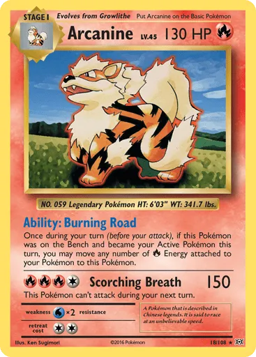 Arcanine 18/108 Evolutions