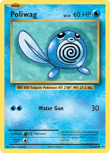 Poliwag 23/108 Evolutions