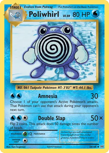 Poliwhirl 24/108 Evolutions