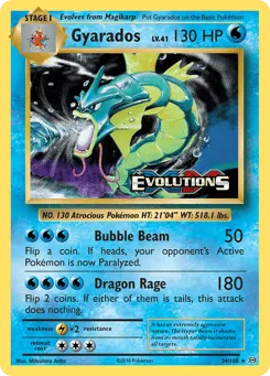 Gyarados 34/108 Expansion Stamp Evolutions