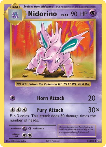 Nidorino 44/108 Evolutions