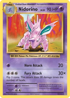 Nidorino 44/108 Evolutions