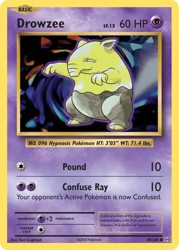 Drowzee 49/108 Evolutions