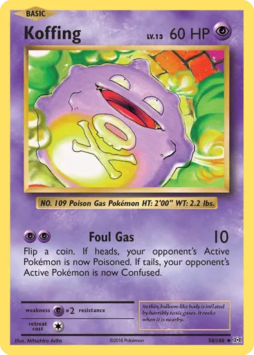Koffing 50/108 Evolutions