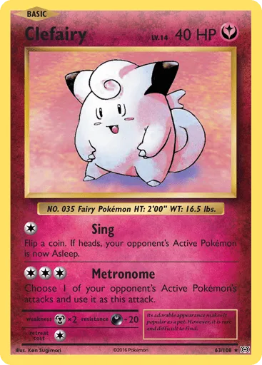 Clefairy 63/108 Evolutions
